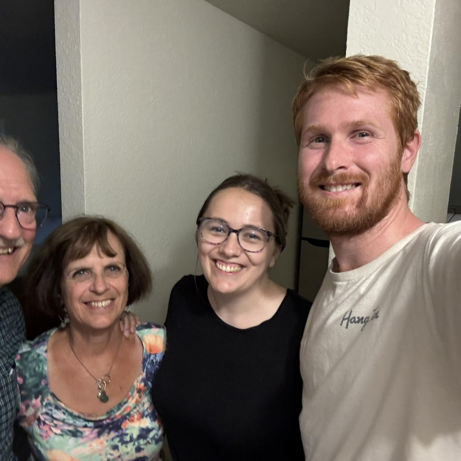 We love hosting at our place! Aunt Debbie and Uncle Jim <3