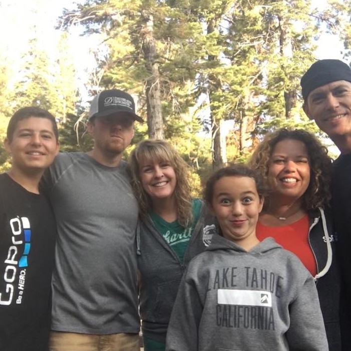 Emerald Bay Campground Lake Tahoe - Nate & Emma got the "silly photo" memo - September 2017