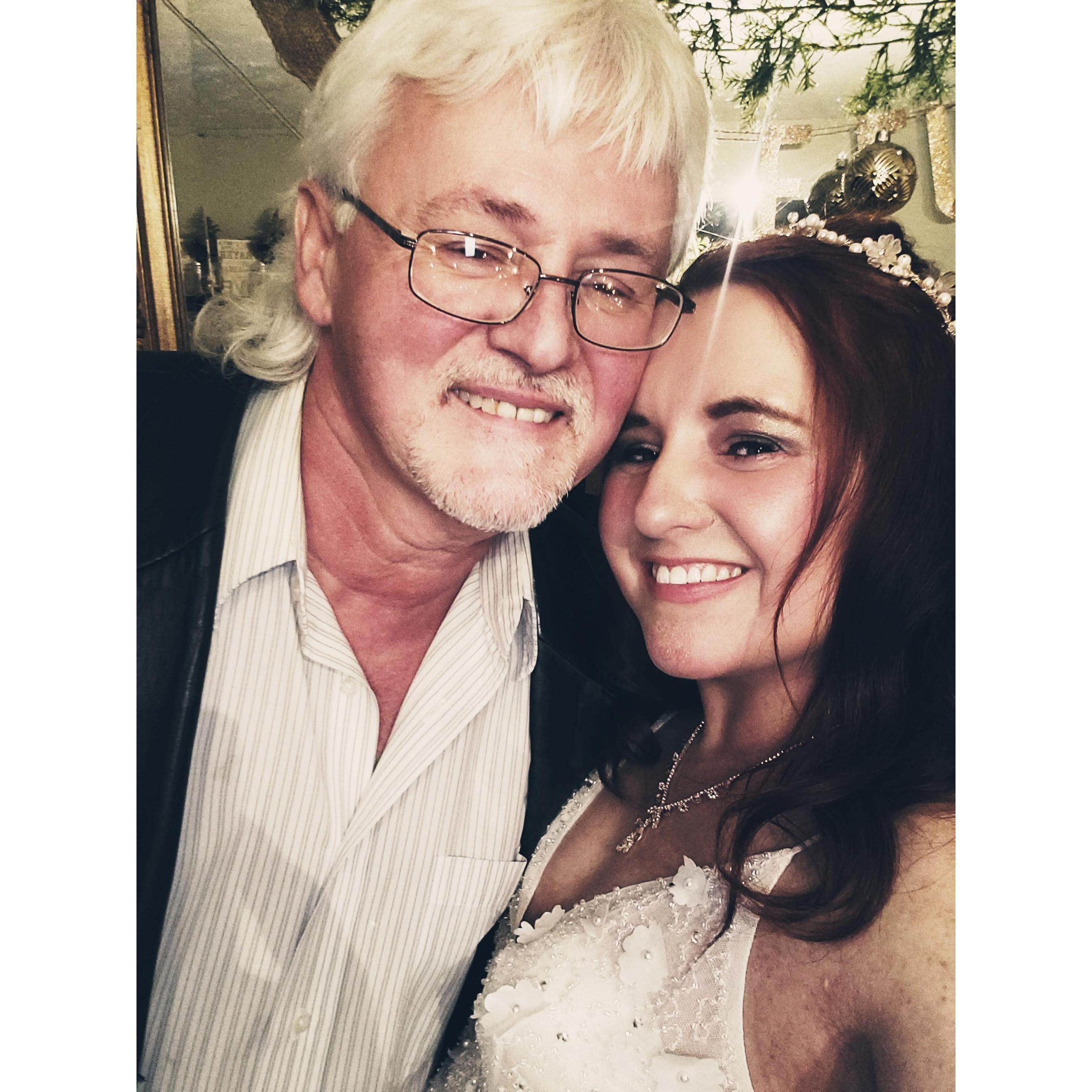 The bride and her Dad after the ceremony:)