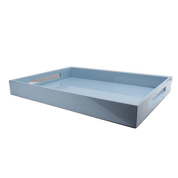 Pale Demin Blue Lacquered Tray