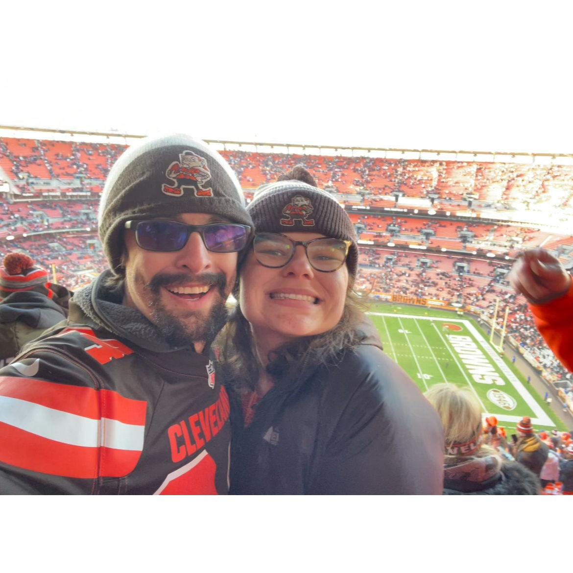 Megan's unfortunate indoctrination into Browns fandom.