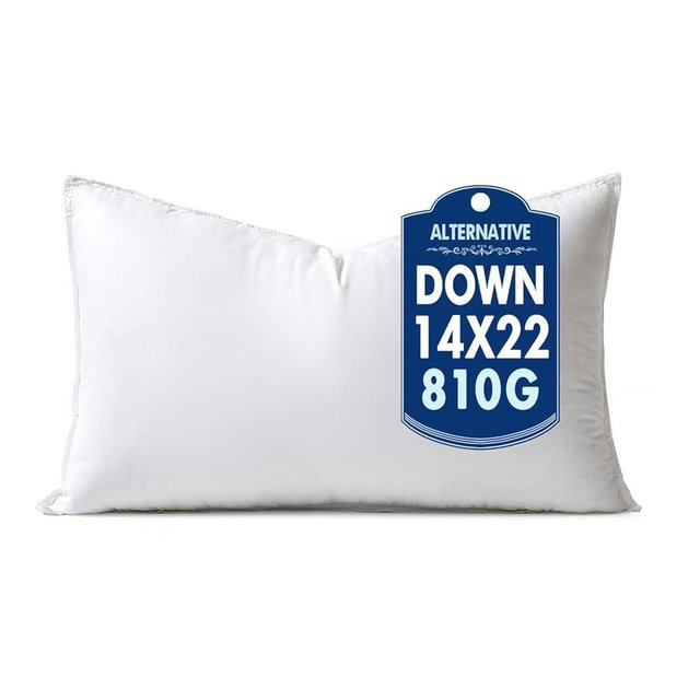 MIULEE 14x22 Synthetic Down Alternative Pillow Insert Decorative Throw Pillow 14 x 22 Inch Body Bed Sleeping Ultra Soft Fluffy Form for Sofa Couch Bed