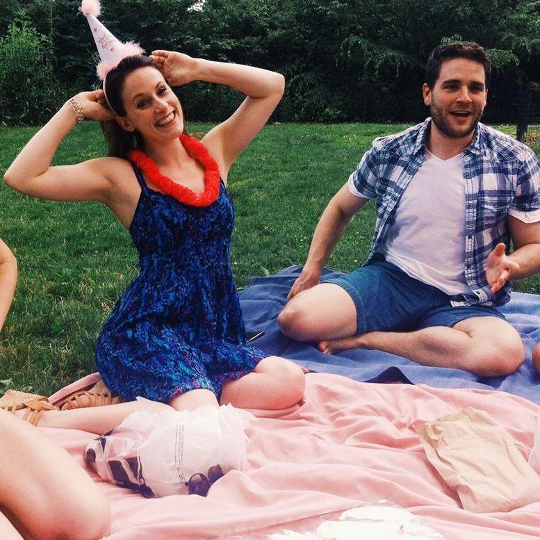 The first time we said "I love you" was just after Nick had put together a surprise picnic for Alice's birthday after their second year of graduate school.