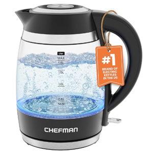 Chefman Electric Kettle, 1.8L 1500W, Hot Water Boiler
