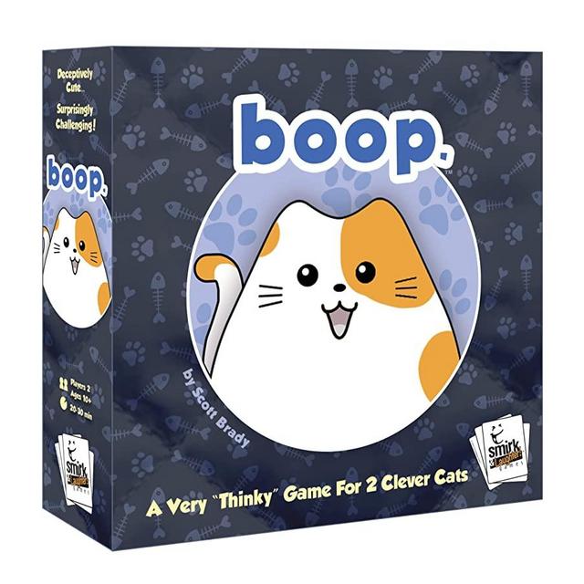 Smirk & Dagger BOOP: Adorable 2 Player Strategy Board Game, with 32 Cat and Kitten Pieces, Makes a Great Gift for Couples, Family, Adults and Kids Ages 10 and Up