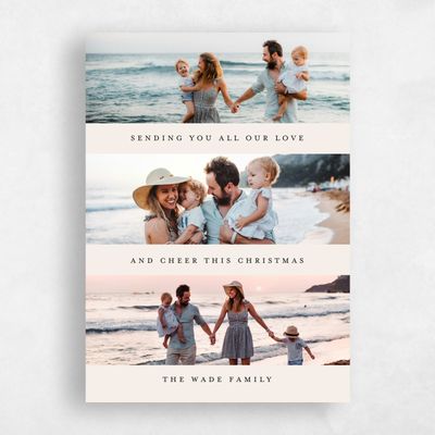 Beige Standard Holiday Card - Cambridge