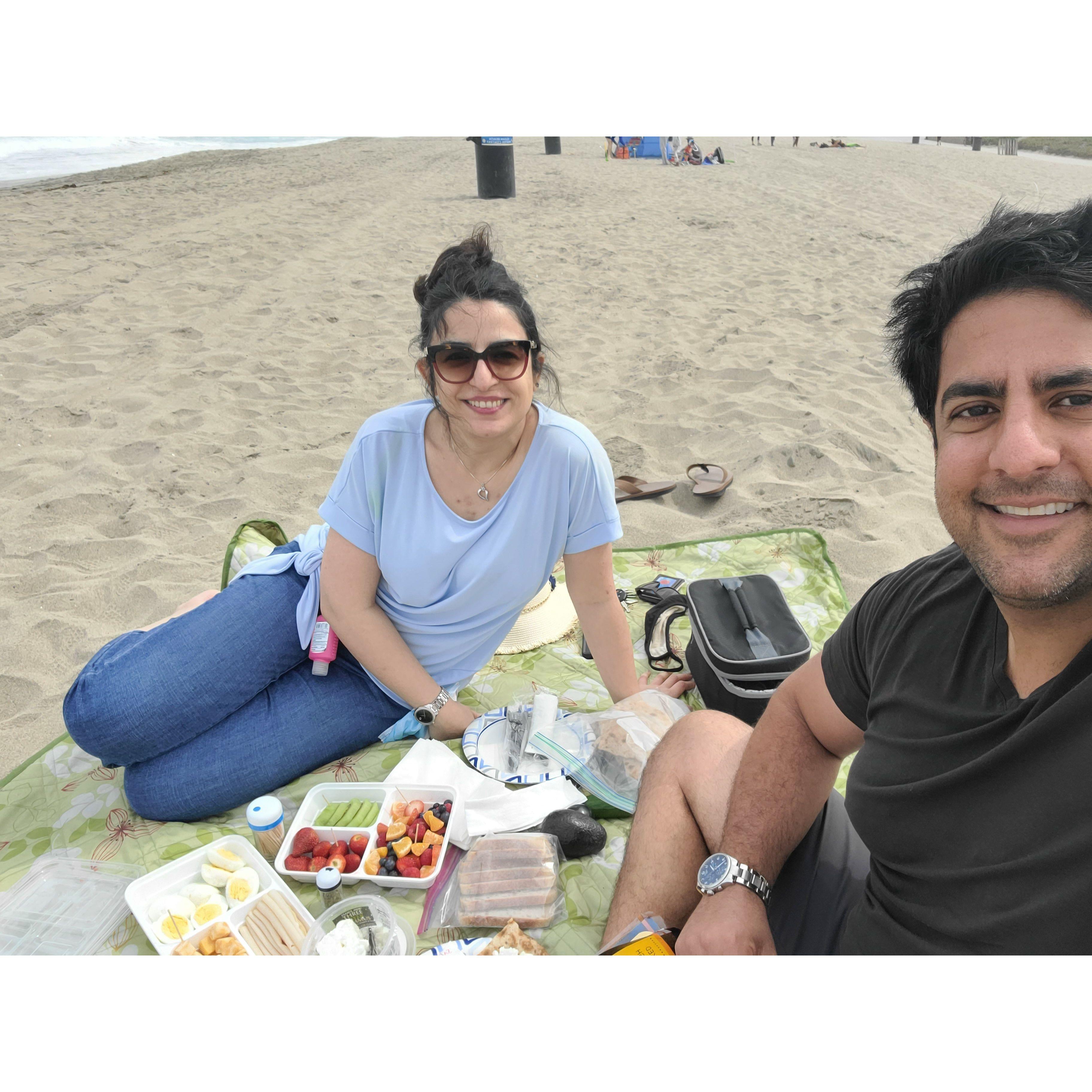 Our first "hang" after meeting at the Nowruz wedding (where Brian impressed Hana by bringing her coffee)