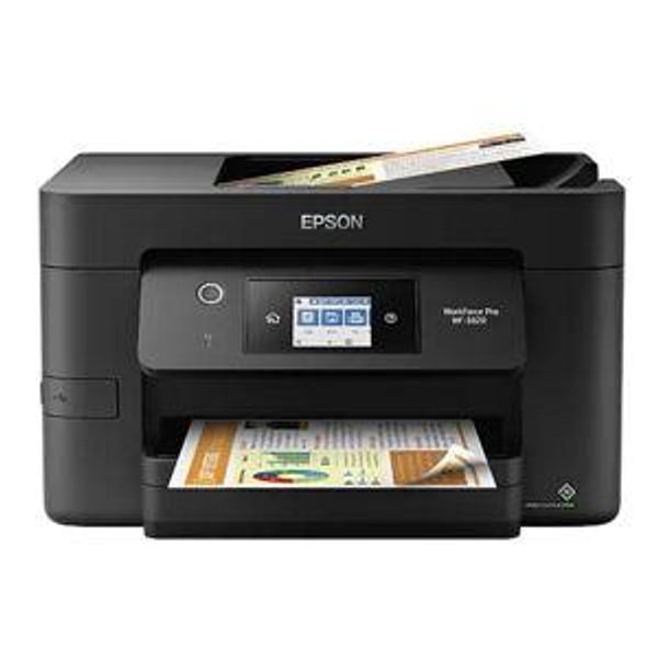 Epson WorkForce Pro WF-3820 Wireless Color Inkjet Printer, All-In-One, Print, Scan, Copy, Fax (9472526) | Staples