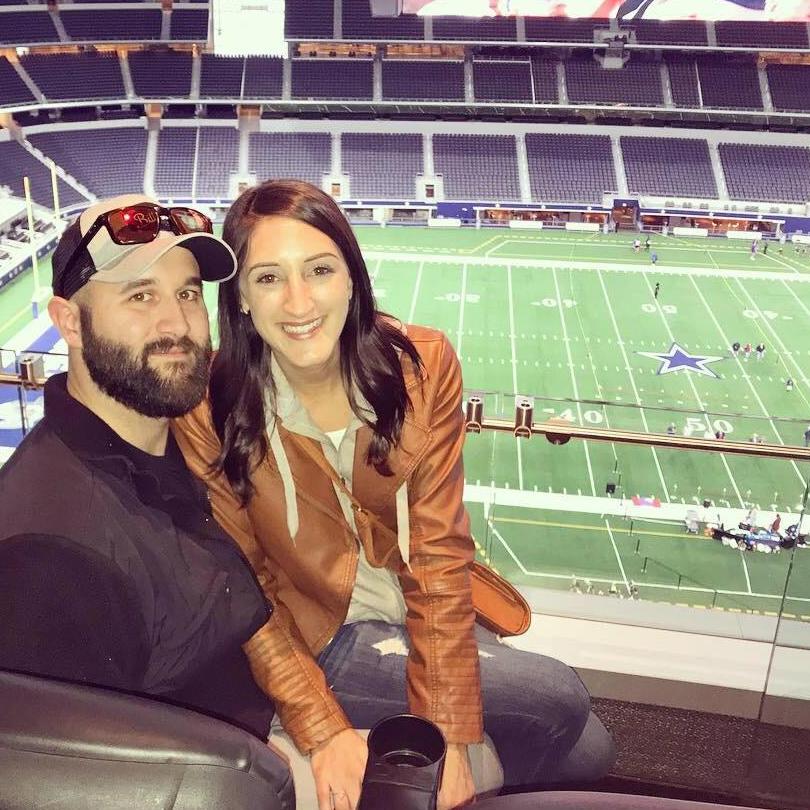 Our first trip to Dallas to introduce Matt to my Dad and family. We toured the cowboys stadium while in town.