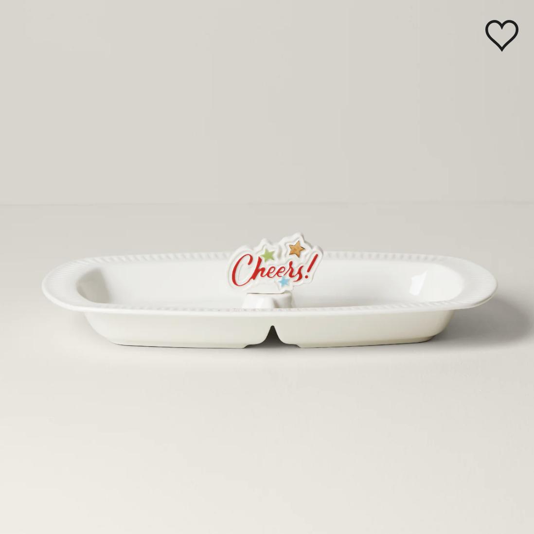 Profile Divided Tray with Cheers Popper Set