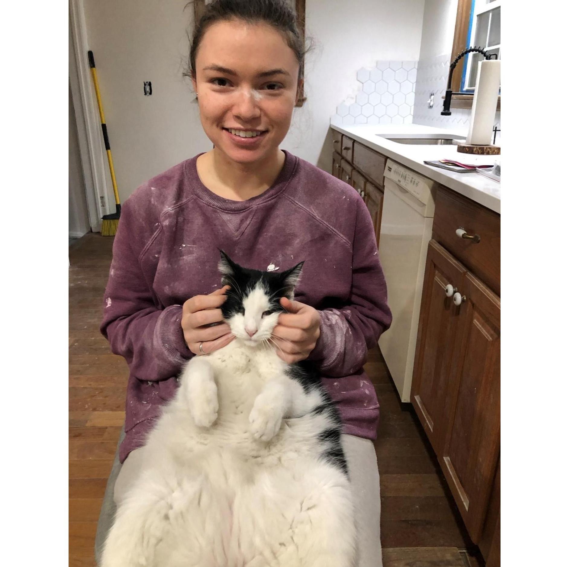 January 20, 2021: Ozi gets his paws dirty too. -Kingsport, TN