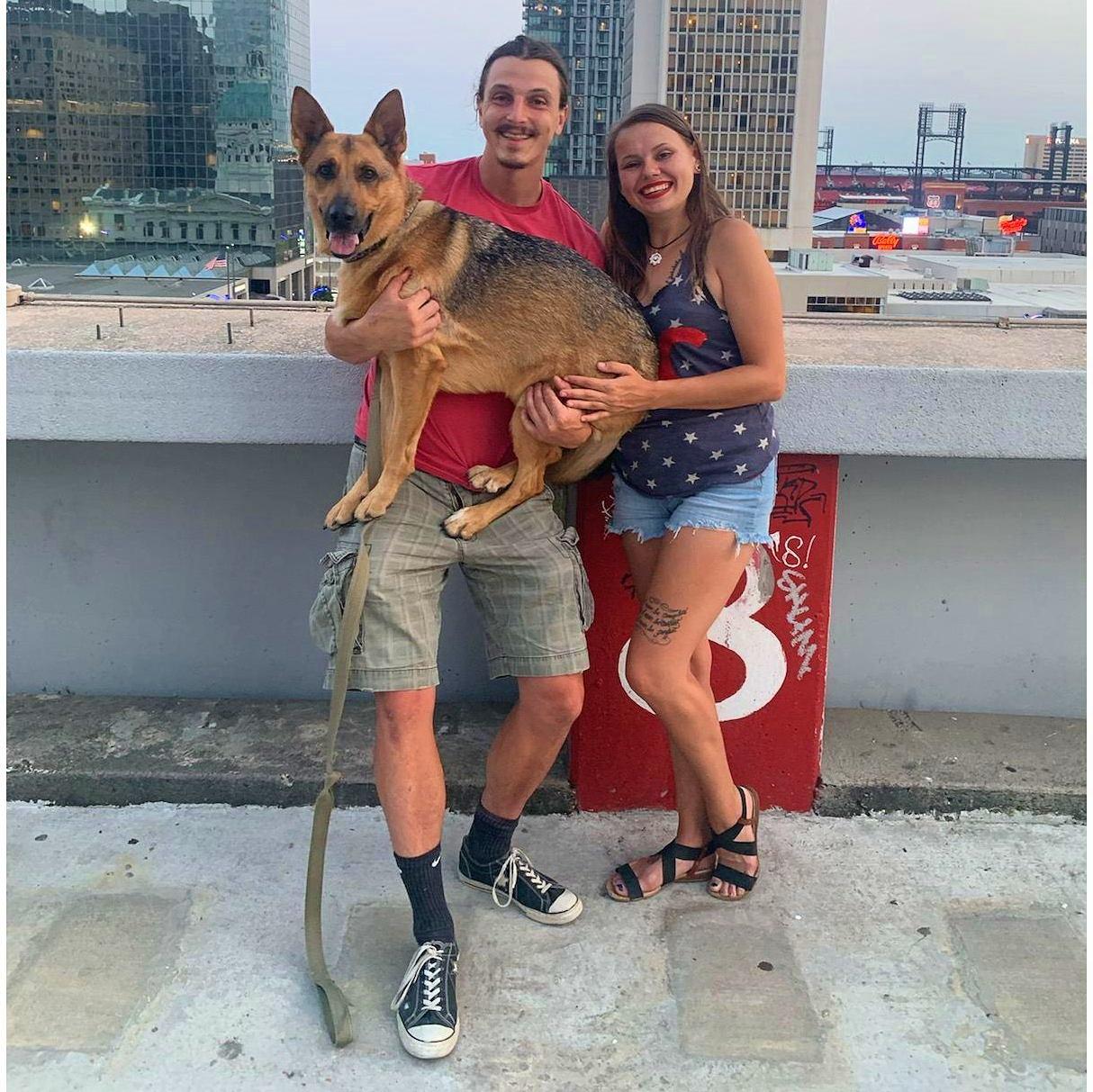 4th of July 2021 on a rooftop in downtown STL.