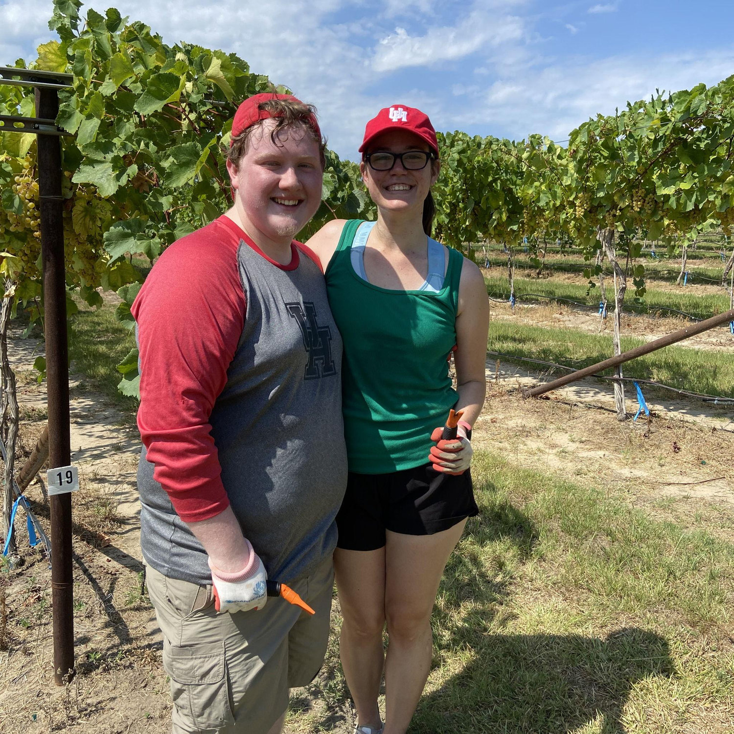 When we got to go to Darst Vineyards! We were hard at work picking grapes and got to enjoy a super yummy barbecue after with the Darst family and friends