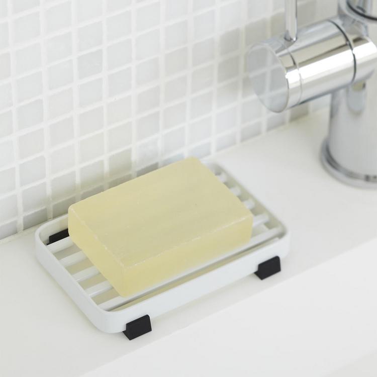 Rectangular Self-Draining Soap Dish, Yamazaki Home