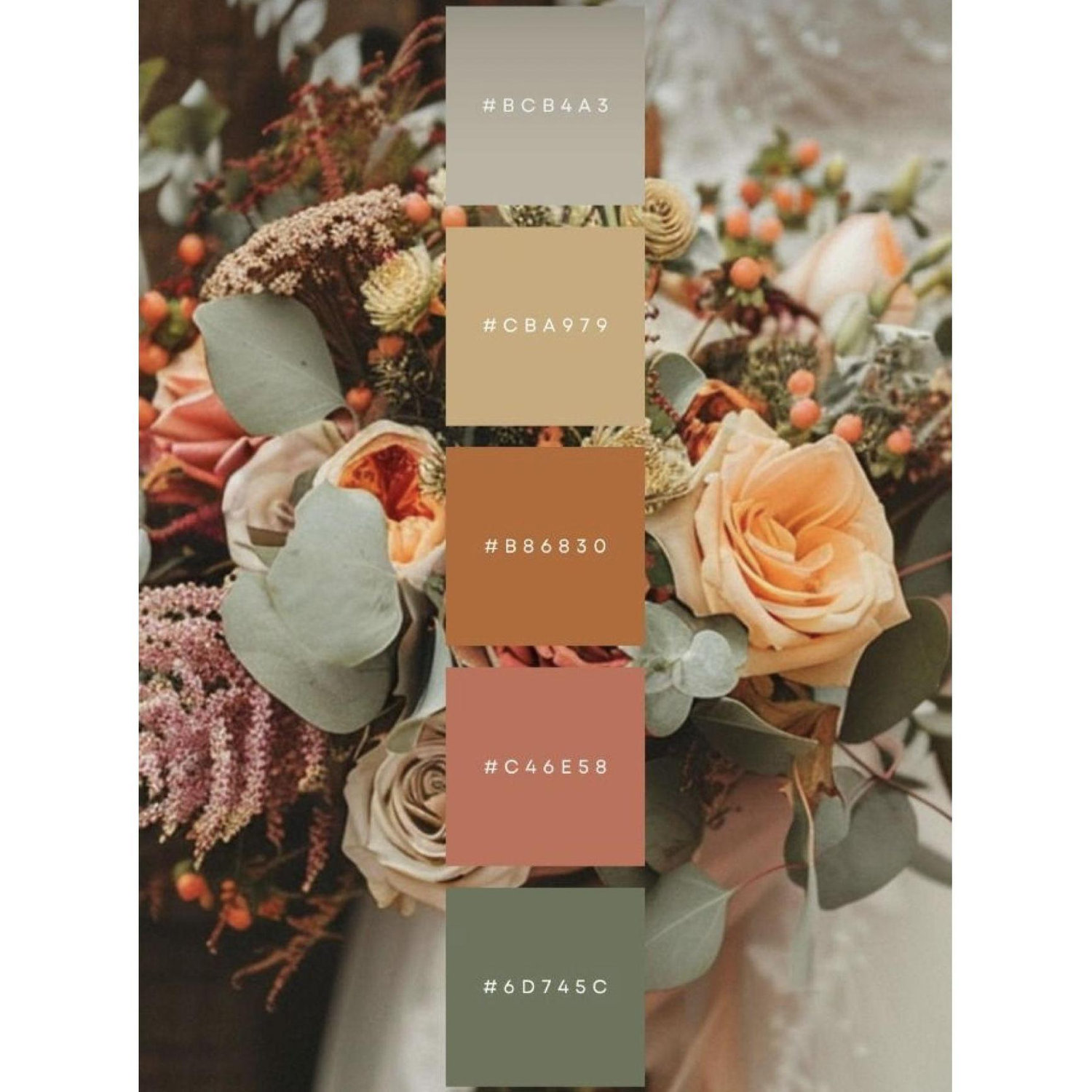 Suggested colors to match wedding theme!