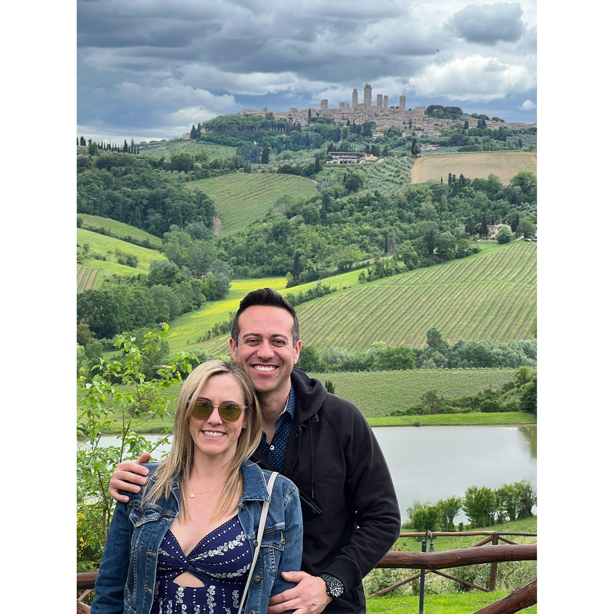 A photo by our favorite photographer friends in Tuscany, Italy