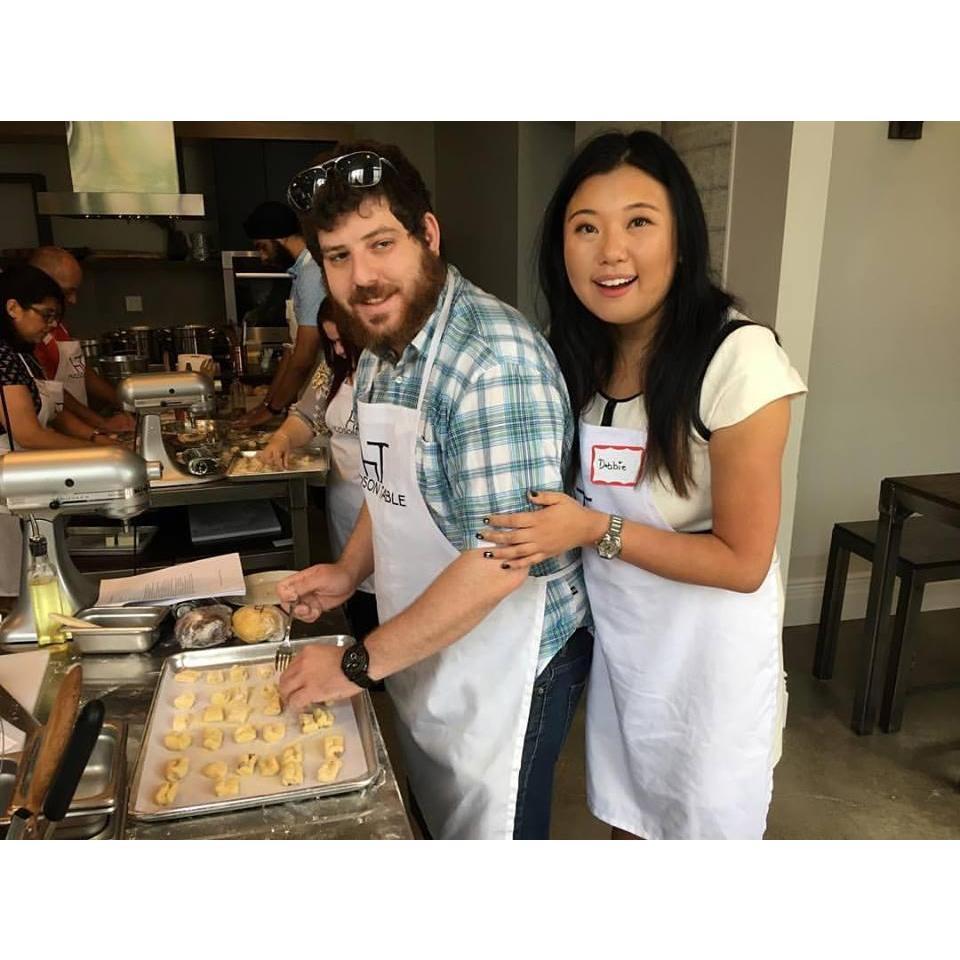 Taking a pasta making class together