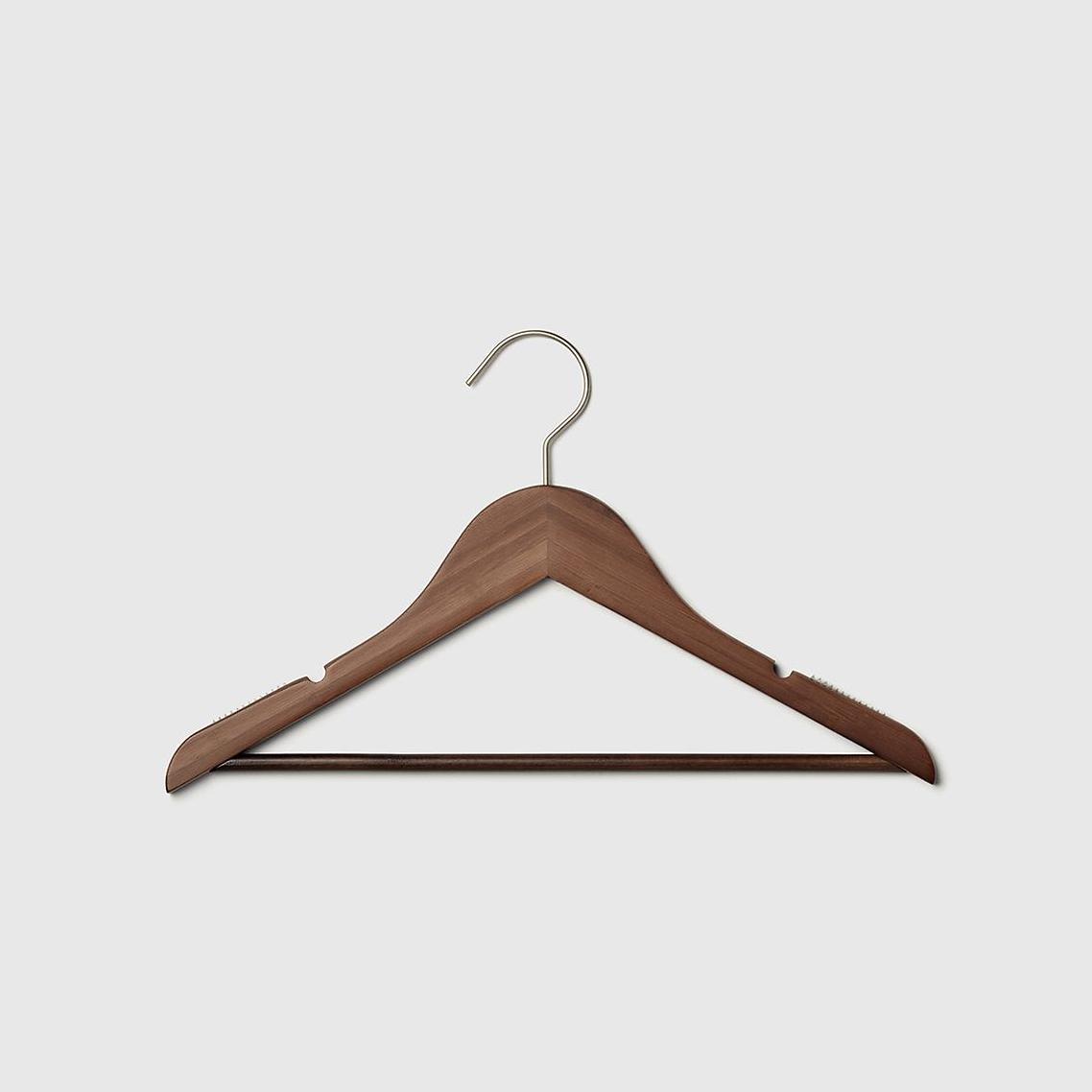 Marie Kondo Petite Bamboo Non-Slip Suit Hangers Pkg/6