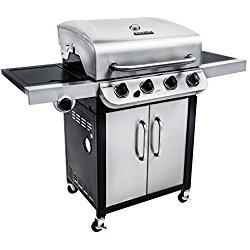 Char-Broil Performance 475 4-Burner Cabinet Gas Grill- Stainless + Cover