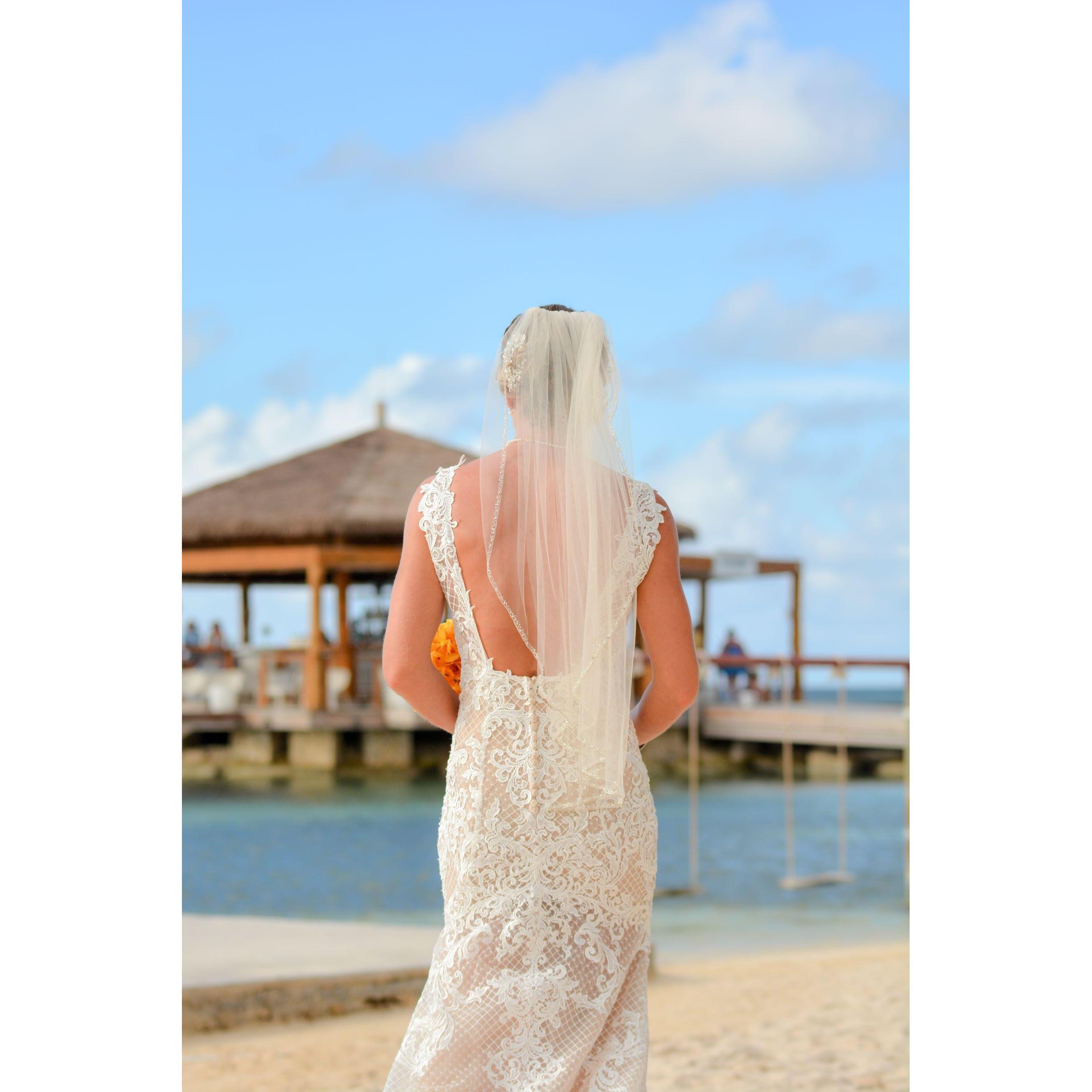 The beginning of my walk down the "aisle"