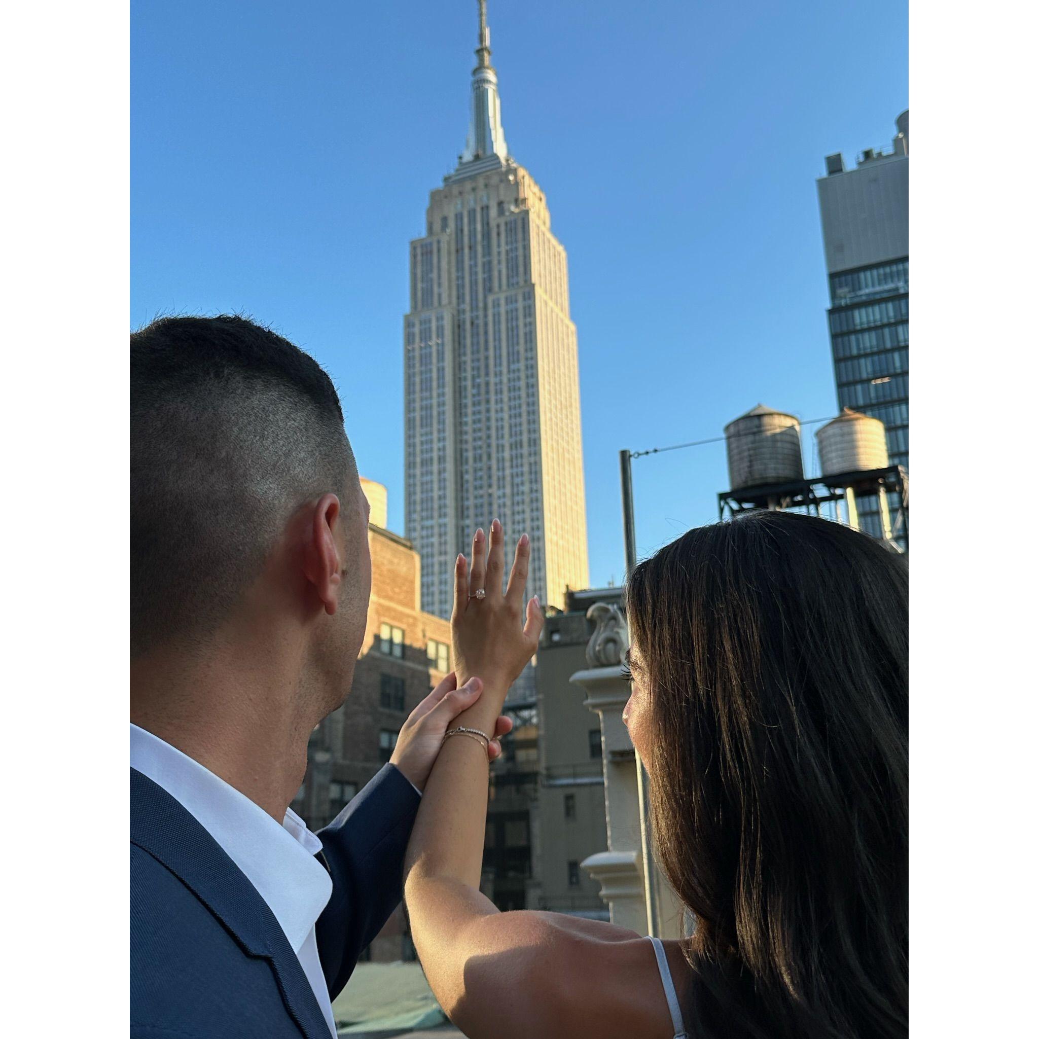 Cassidy and Jonathan get engaged- July 2023