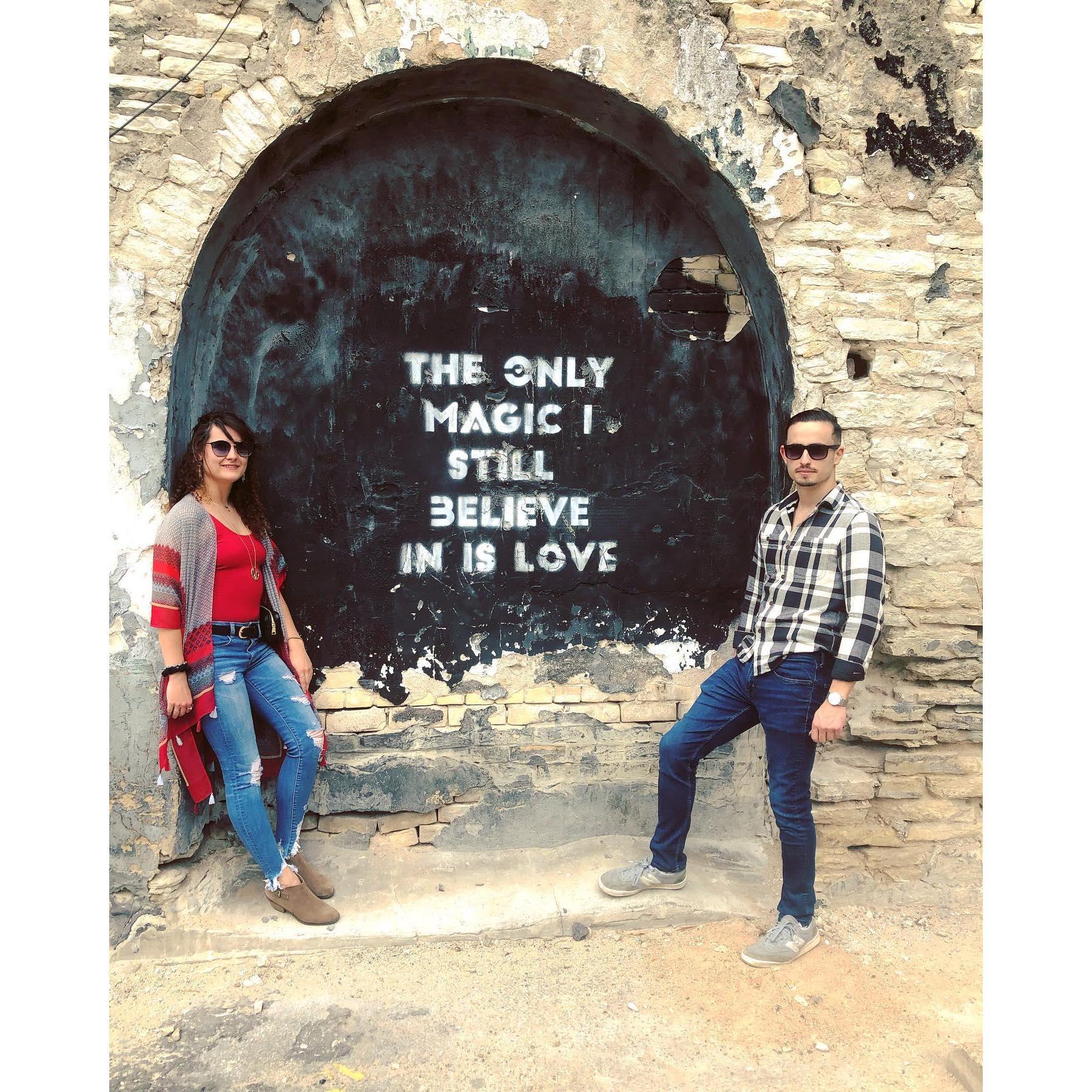 The first trip we took together. We only knew each other for two months! We traveled to Austin, TX and fell head over heels for each other and this incredible city.