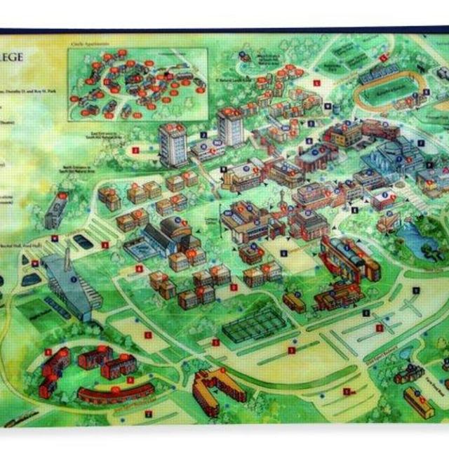 Campus Directory Ithaca College New York Signage Beach Towel