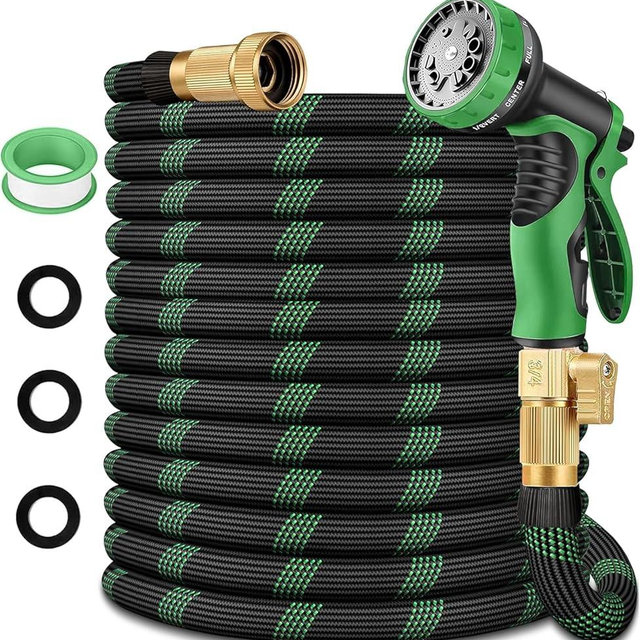 200 ft Garden Hose, Flexible Ultra Lightweight Durable Garden Hose, Kink-Free Water Hose with 10 Function Sprayer - Non-Shrinking Garden Hoses, Easy to Store,All-Weather, Car Washing Pipe Garden Hoses