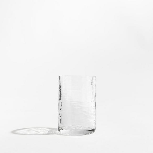 Hammered Glass Toothbrush Holder