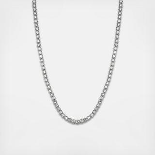 Round CZ Tennis Necklace