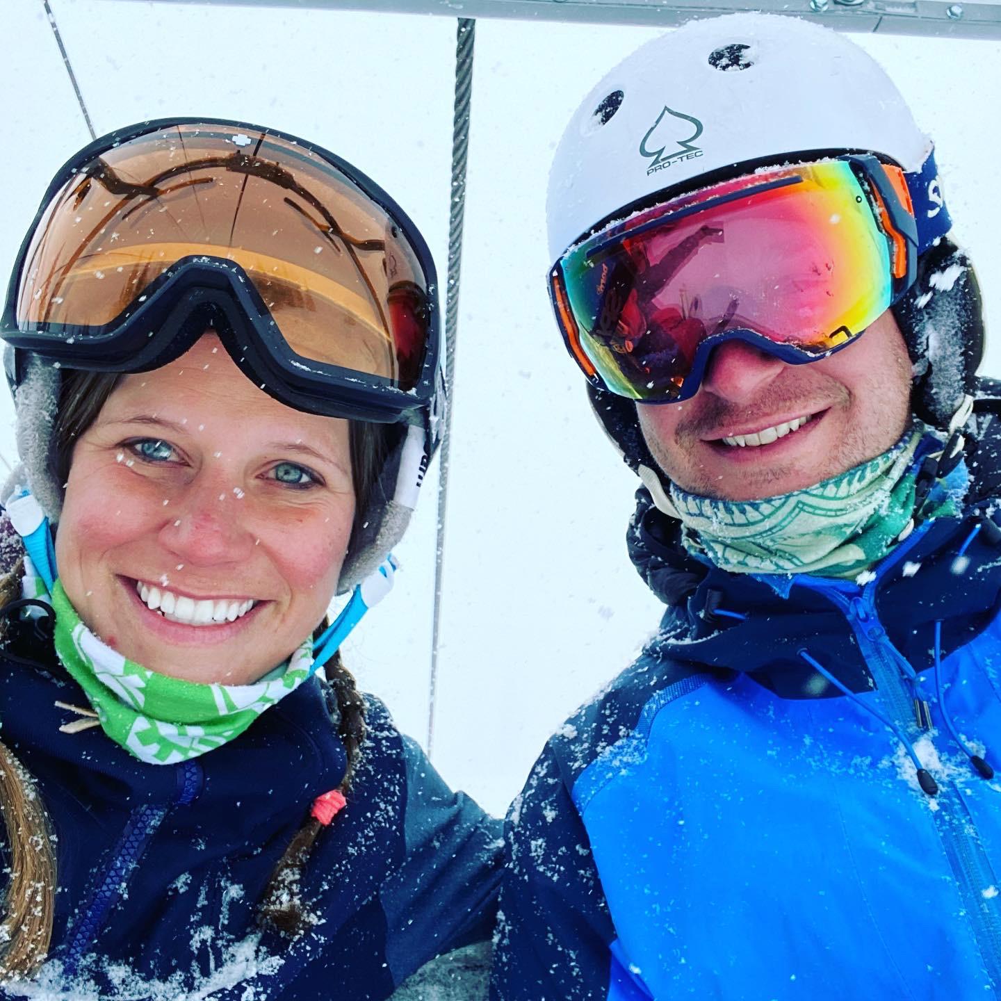 Powder day at J Hole