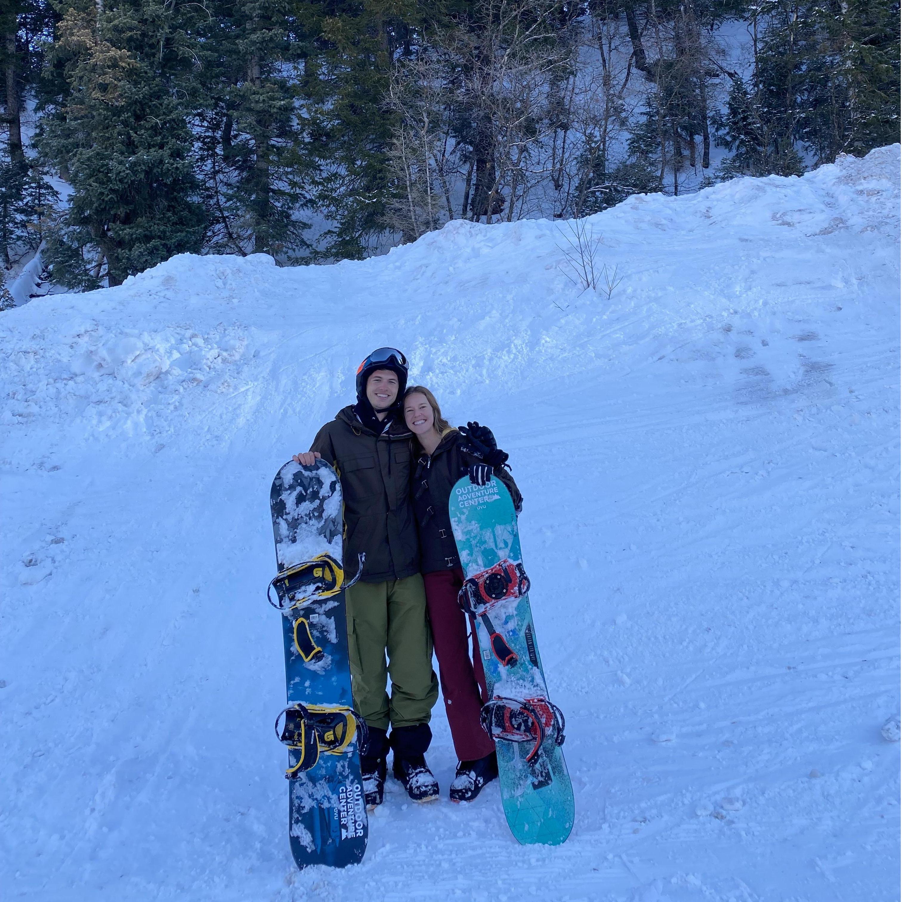 snowboarding in Utah