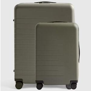 Carry-On & Large Check-In Suitcase Bundle in Olive