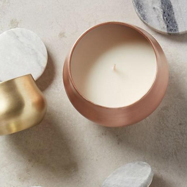 Capri Blue Burnished Candle | Anthropologie