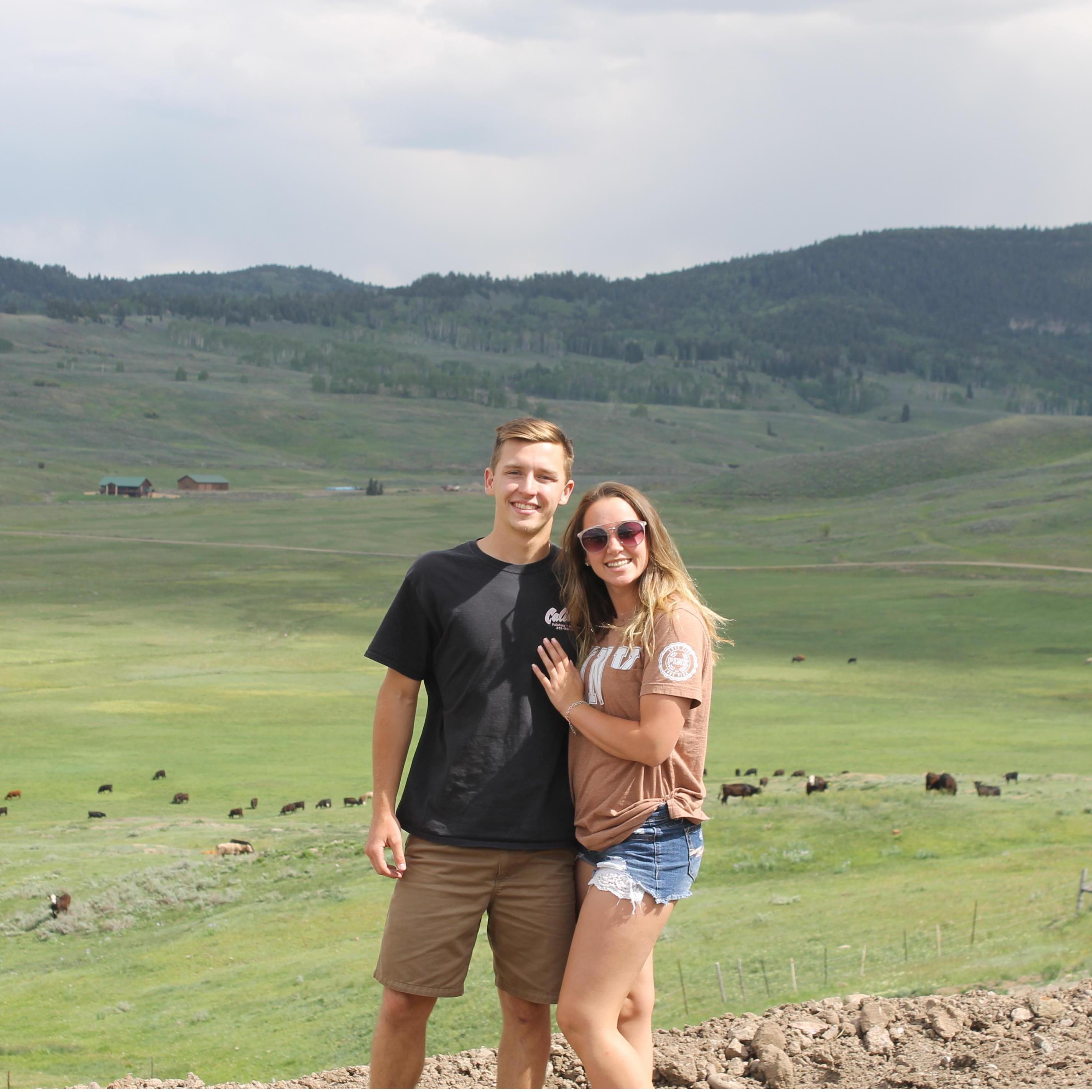 This was on our very first road trip out to CO! We were driving out his "older sister" and her family for their move back in 2017!