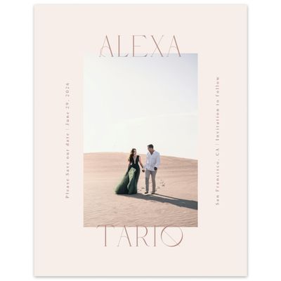 Café au Lait, Brown Wedding Digital Save the Date - Gothenburg Photo