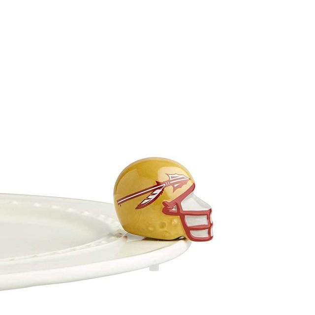 Nora Fleming Hand-Painted Mini: Florida State Helmet (Florida State University Football Helmet) A309