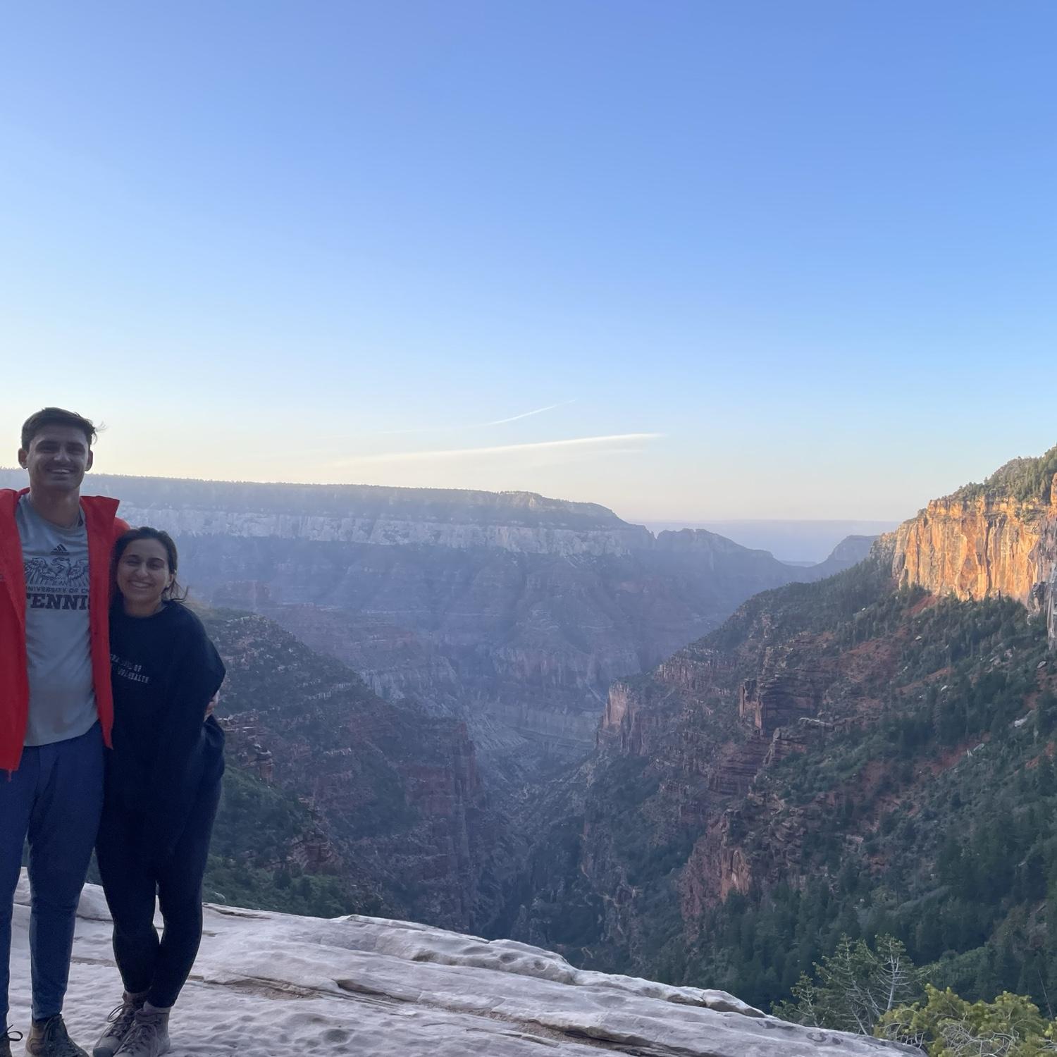 Hiking the Grand Canyon rim to rim (24 miles, hair flip emoji), Spring of 2022