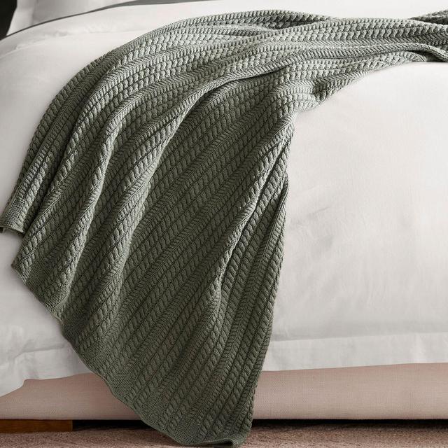 Boll & Branch Branch Knit Throw