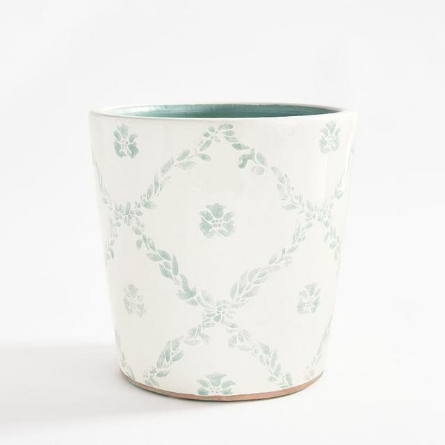Julia Berolzheimer Planter, Poppy, Large, 9.5"x9.5"