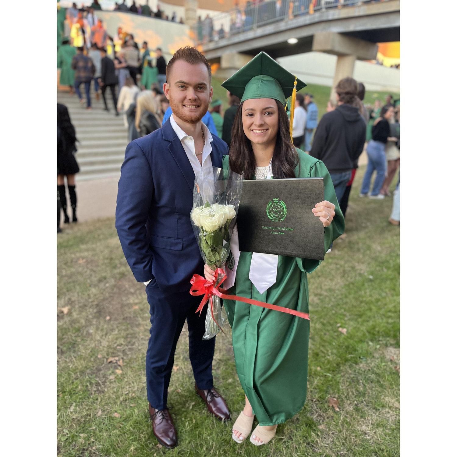 the day she got her degree...