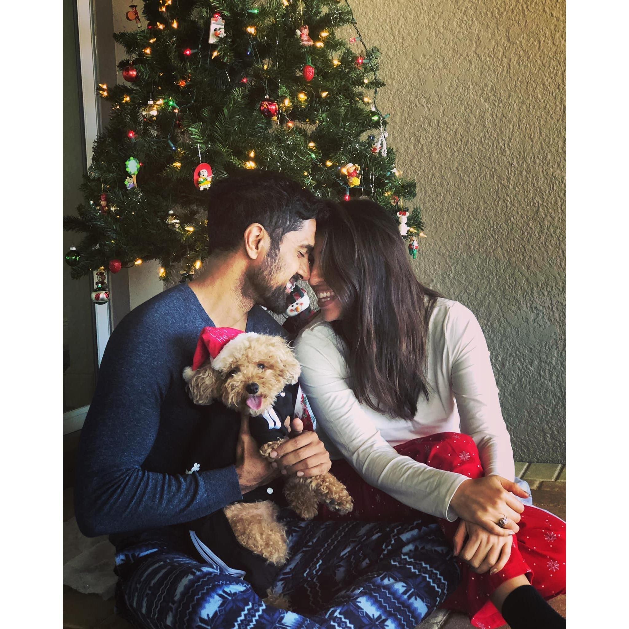 Family Christmas photo in Wimauma, Florida