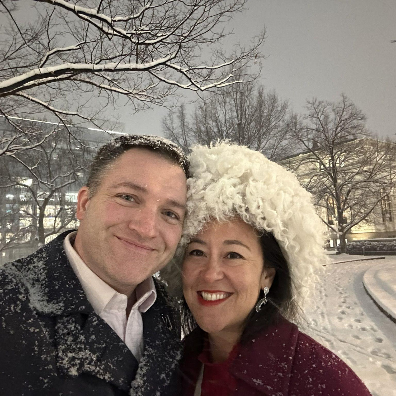 Valentine's Day 2025 in a blizzard