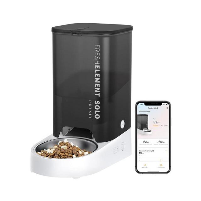 PETKIT Automatic Pet Feeder, 3L WiFi Cat Dog Feeder, Schedule Feeding Pet Food Dispenser for Cats and Dogs with 304 Stainless Steel Feeding Bowl, Up to 10 Meals per Day, USB Cable/App Control