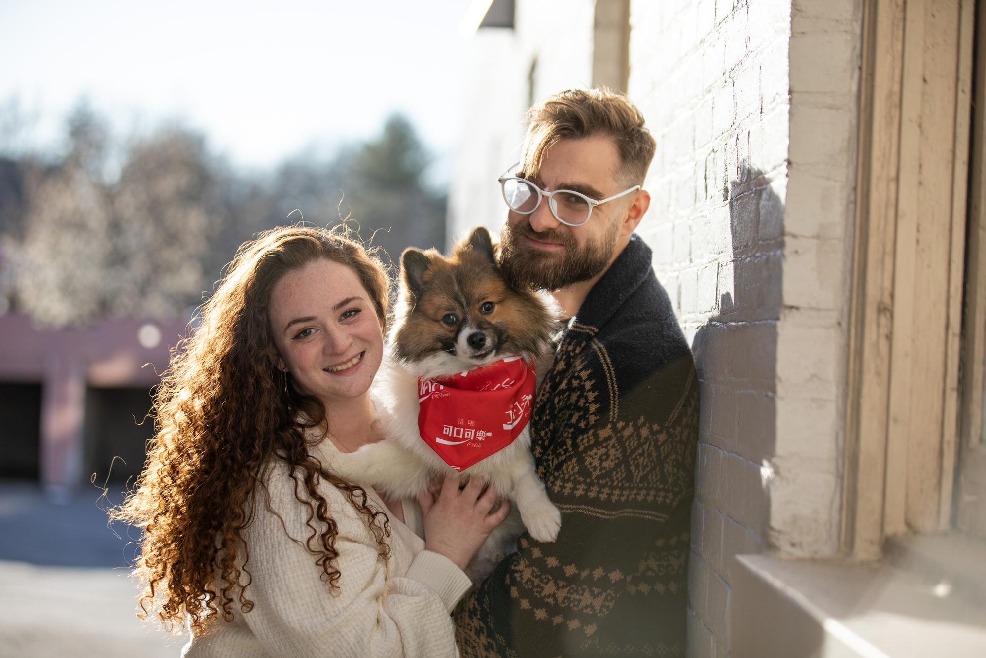 Engagement photos with Toast!