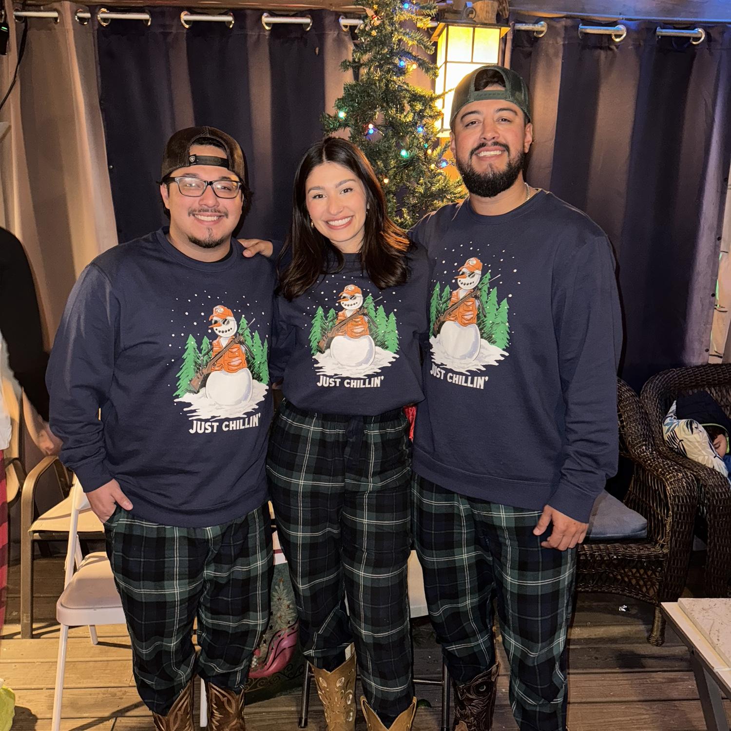 Matching PJs with Moi and Sway :)