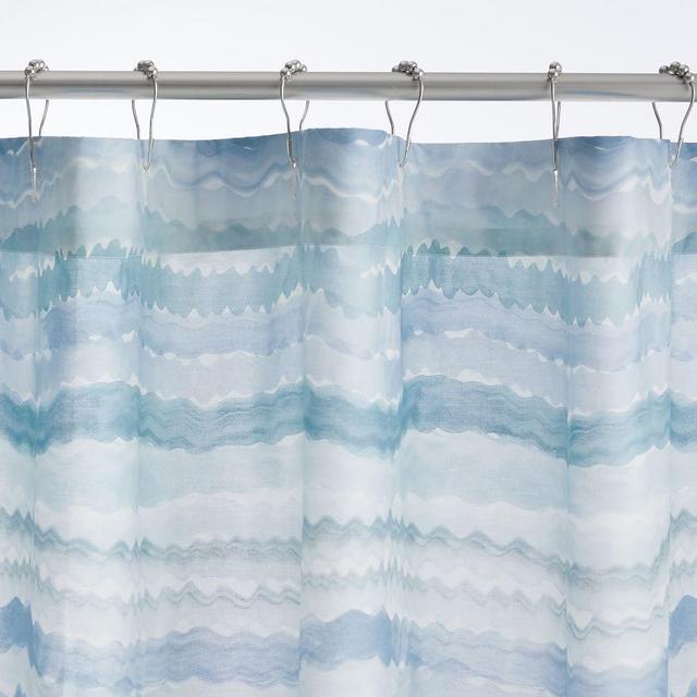 Blue Multi Rebecca Atwood Surf Organic Shower Curtain, 72 x 72"