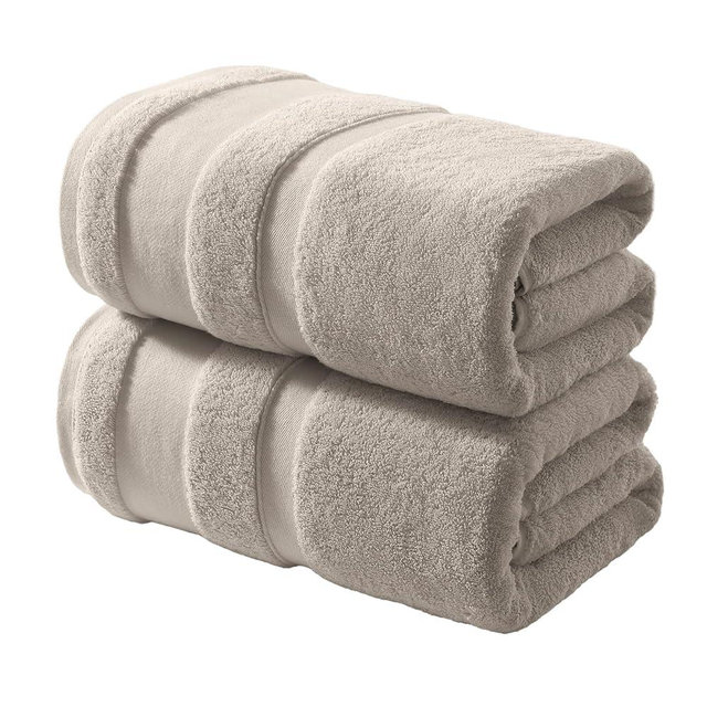 REDKISS 100% Cotton Bath Towels Set of 2, Extra Large Bath Sheets 35 X 70 Inches, 800 GSM, Quick Dry, Ultra Soft & Super Absorbent Bathroom Towel Sets for Bathroom, Gym, Spa, Pool & Hotel, Camel