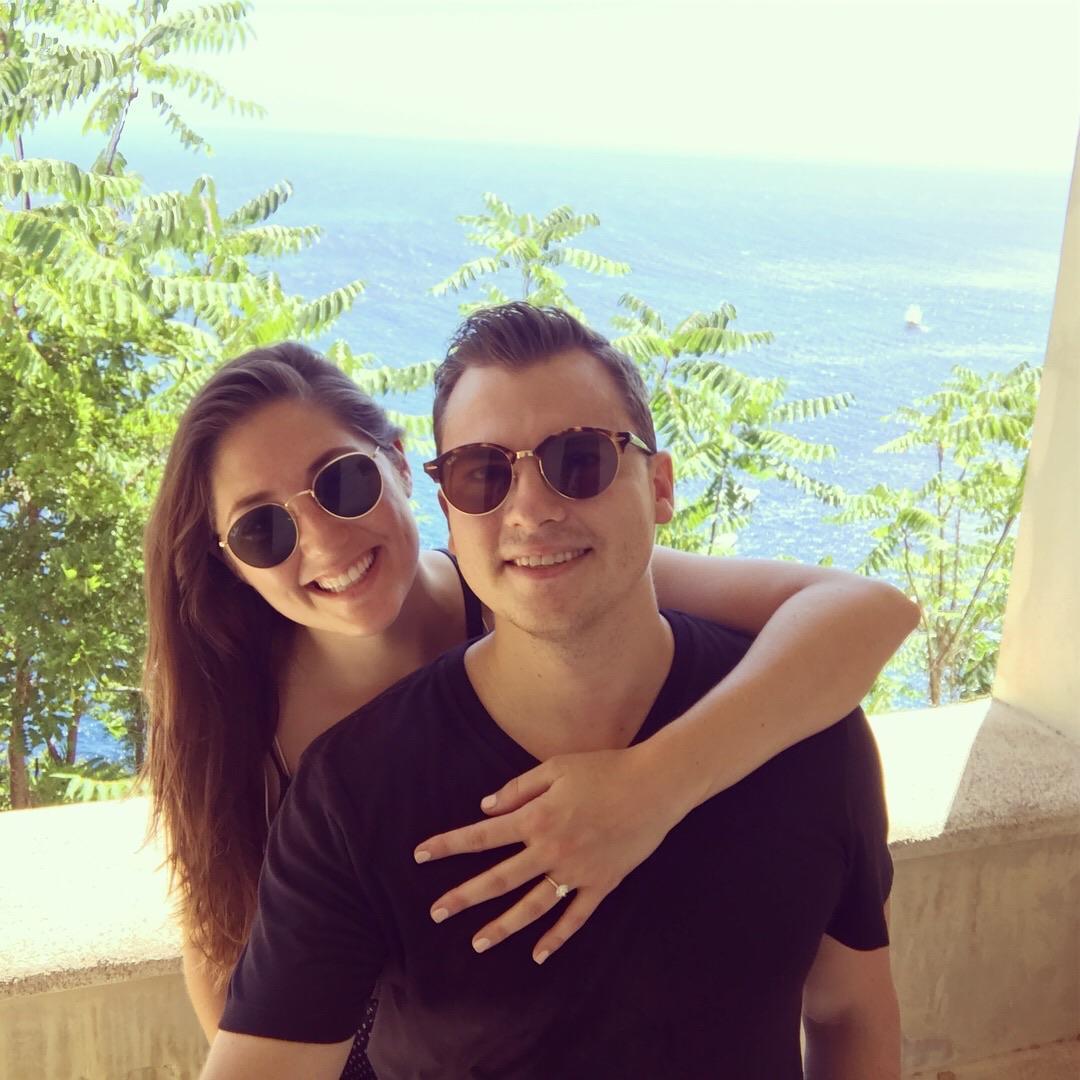 Capri, Italy.  Moments after we got engaged!
