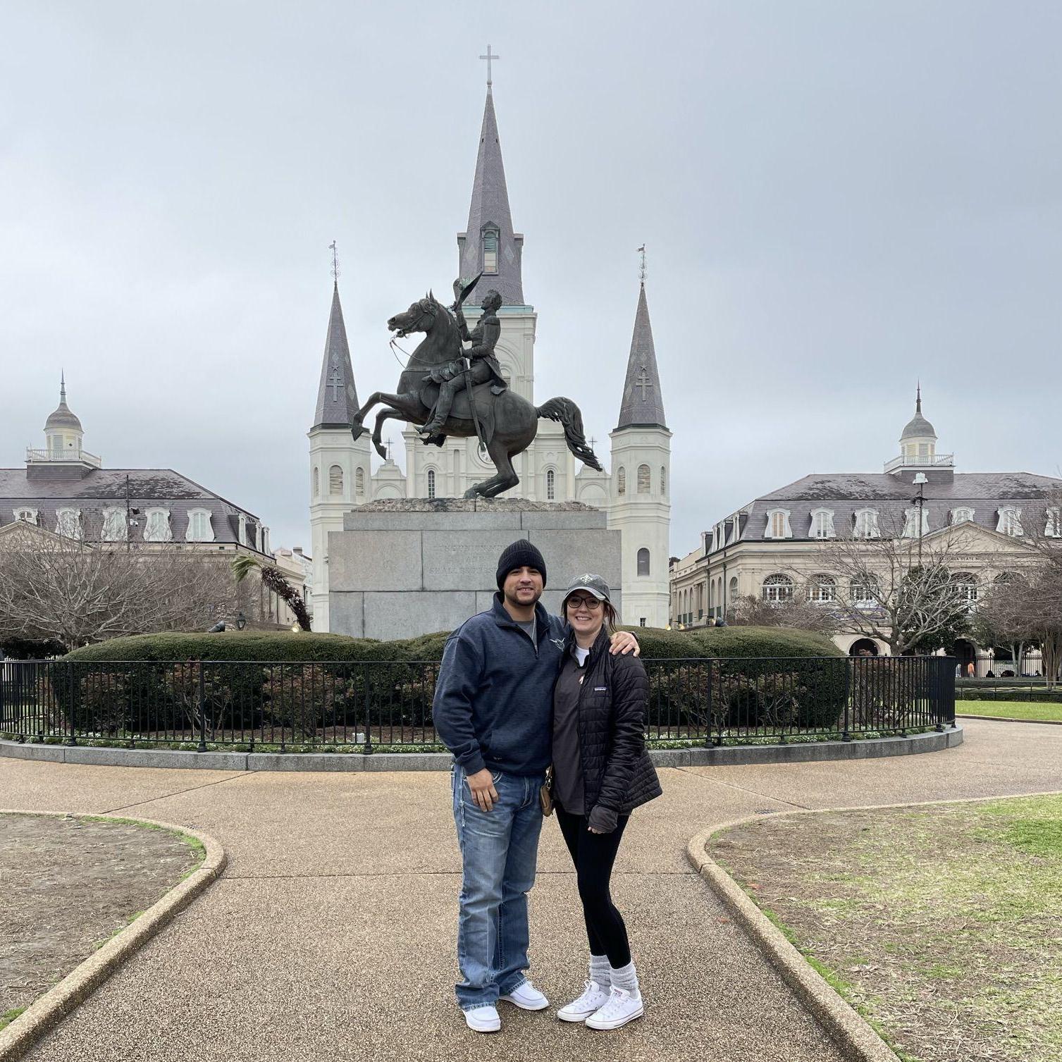 Our first trip together! New Orleans wasn't ready!